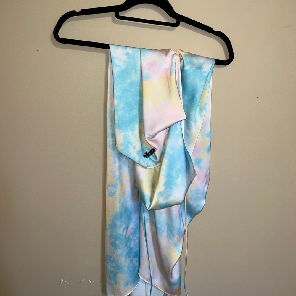 Zara multicolored silk dress